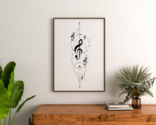 Load image into Gallery viewer, Geometric Music Clef