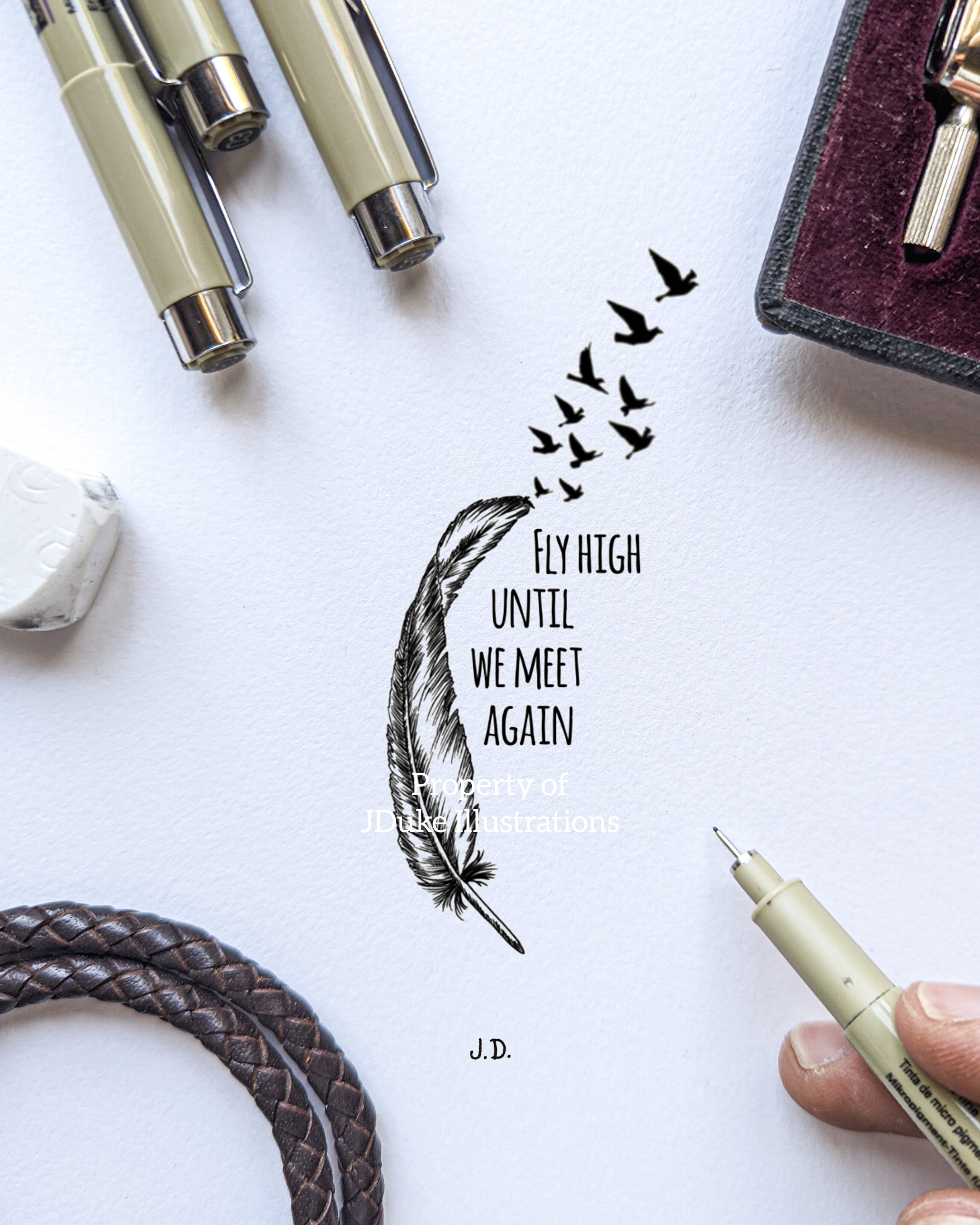 Fly High Feather JDuke Illustrations