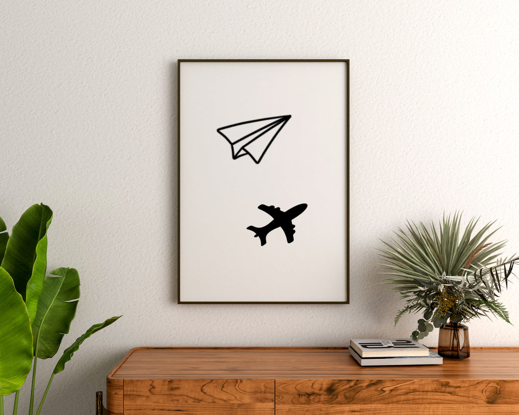 Paper Plane - Aeroplane Shadow
