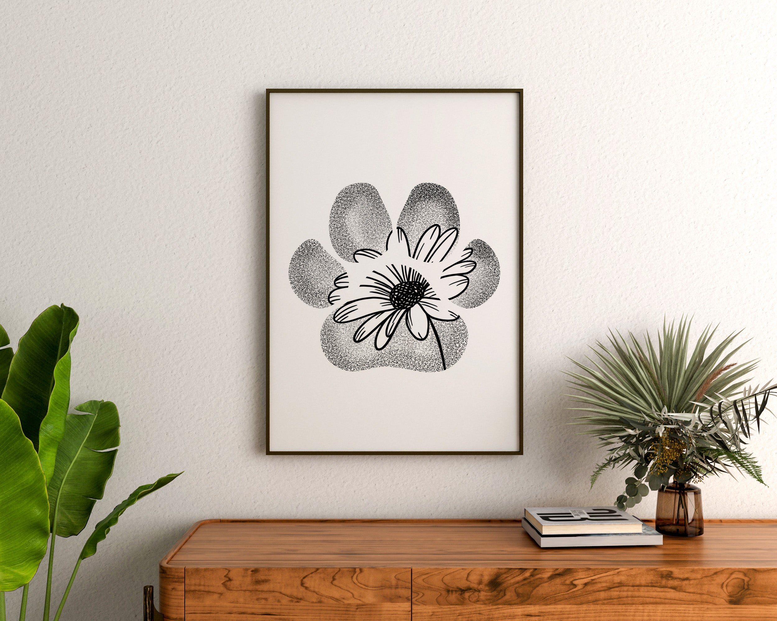 Daisy - Paw Print – JDuke Illustrations