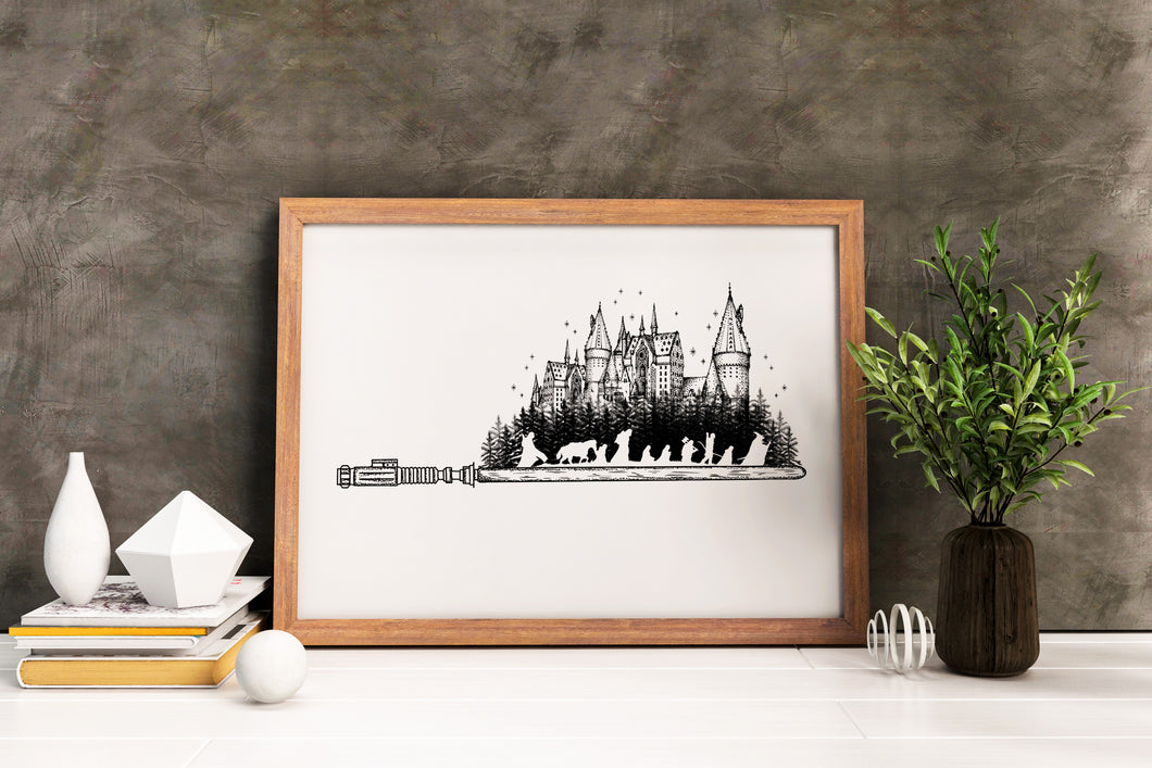 Lord of The Rings, Harry Potter & Star Wars - Combo Design 9