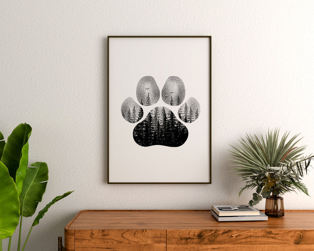 Into The Forest - Paw Print