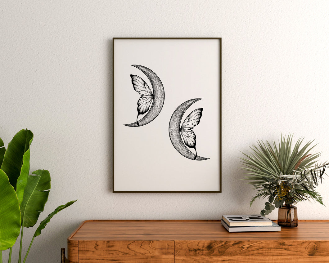 Butterfly Crescent Moons