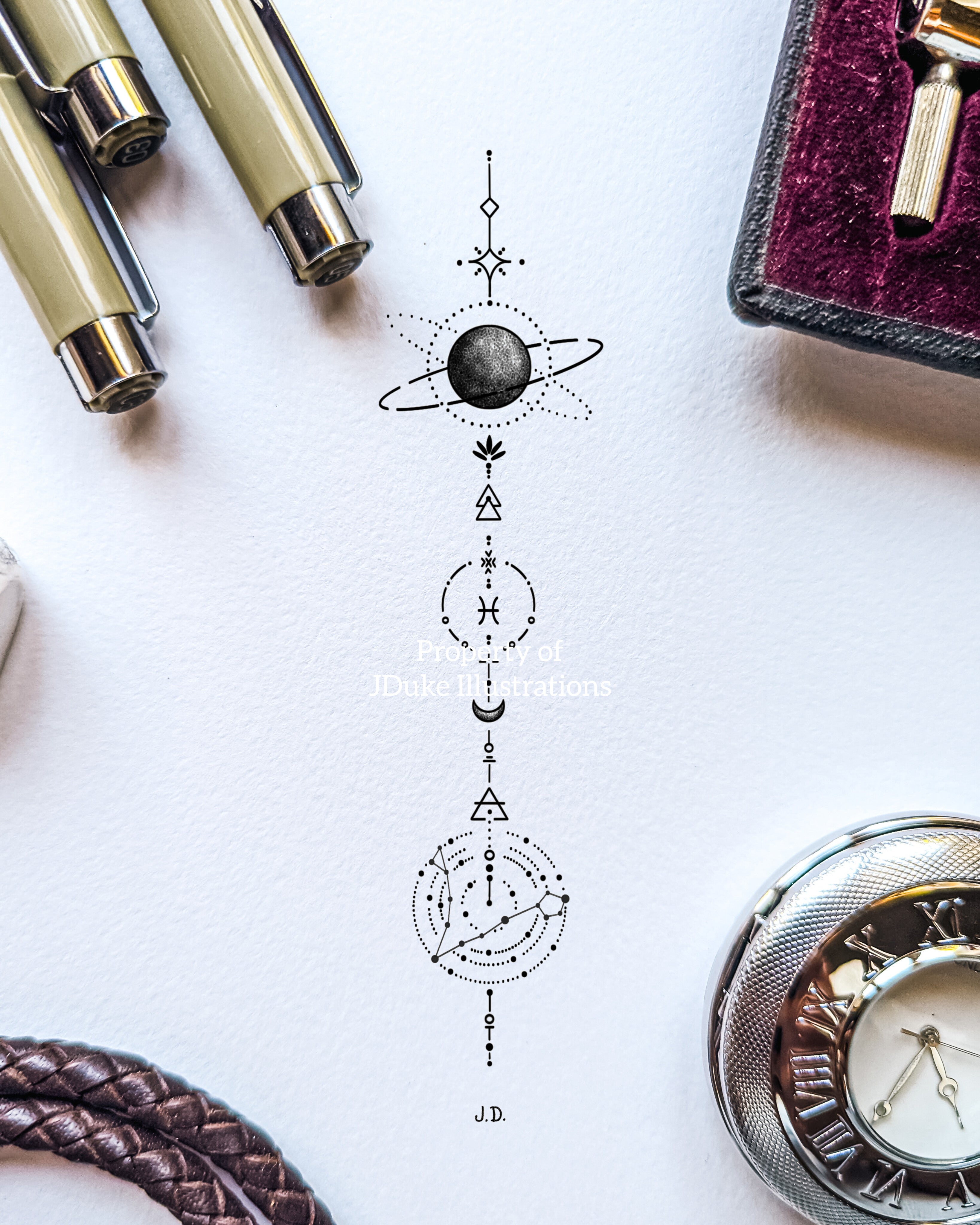 Pisces Constellation JDuke Illustrations