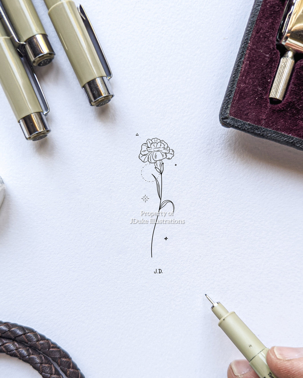 Carnation - January - Tiny Birthflower