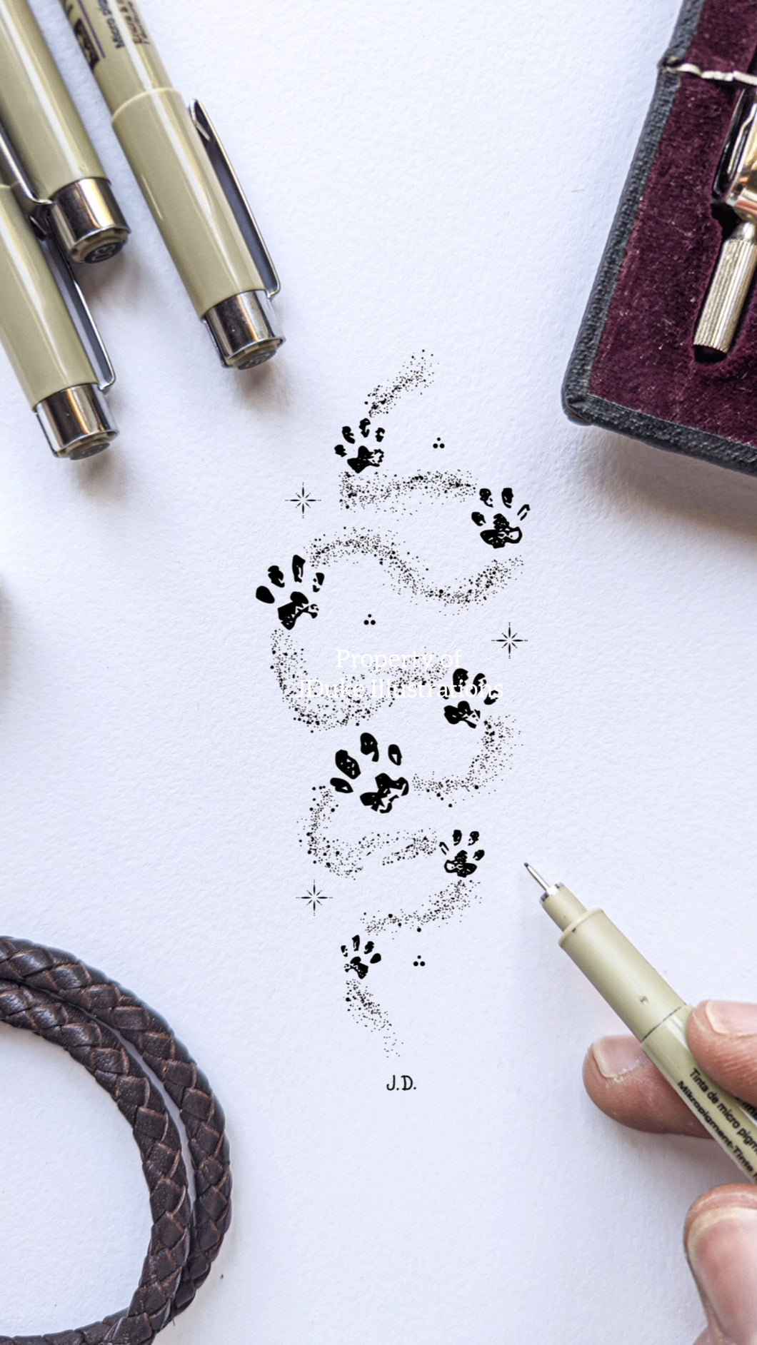 Dog Paw Prints 2 - Forever Paw Prints