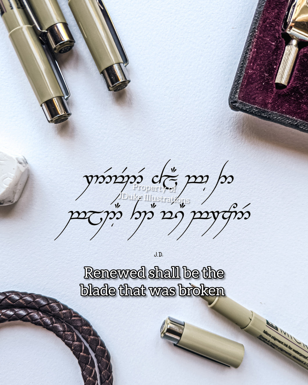 Renewed shall you be the blade that was broken - Elvish