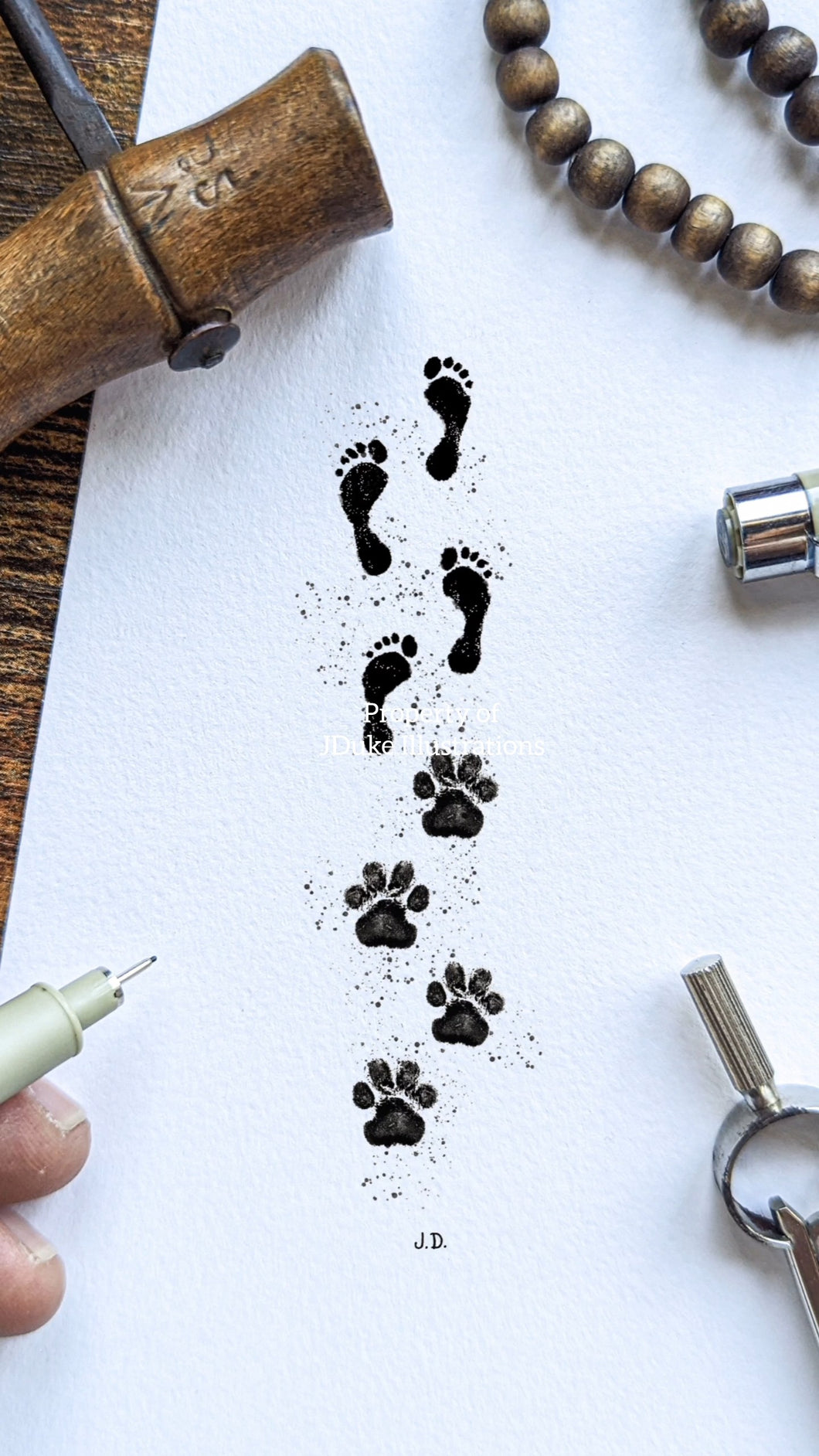 Dog Paw Prints 1