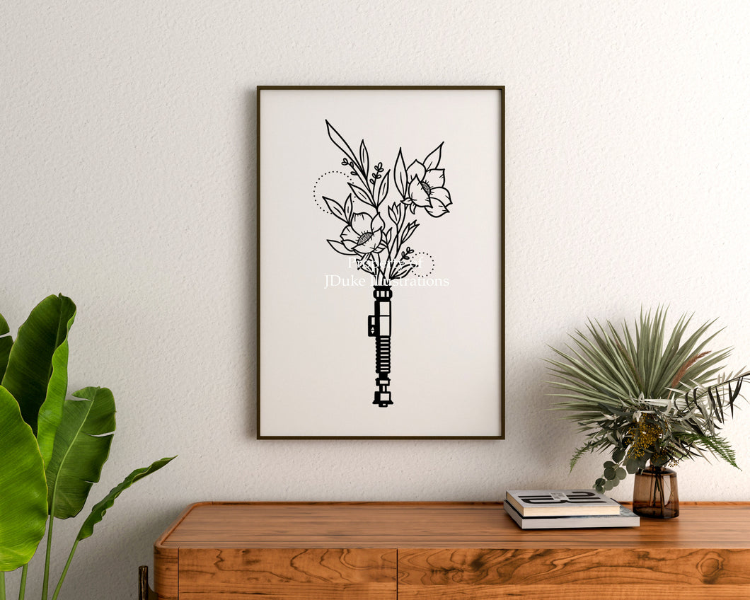 Lightsaber Bouquet - Star Wars