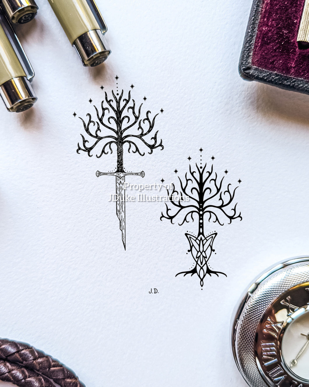 Matching Tree of Gondor - Naril & Evenstar - Lord of The Rings