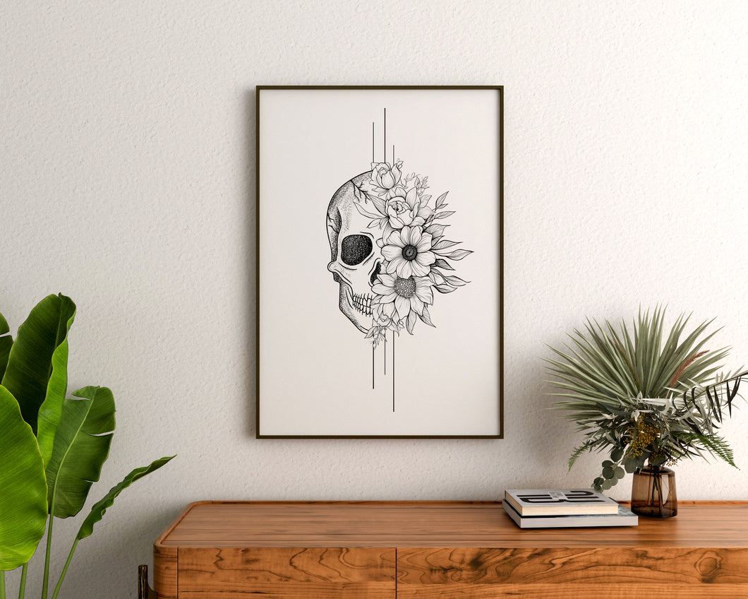 Floral Skull