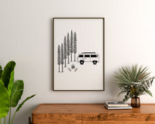 Load image into Gallery viewer, Campervan in The Forest
